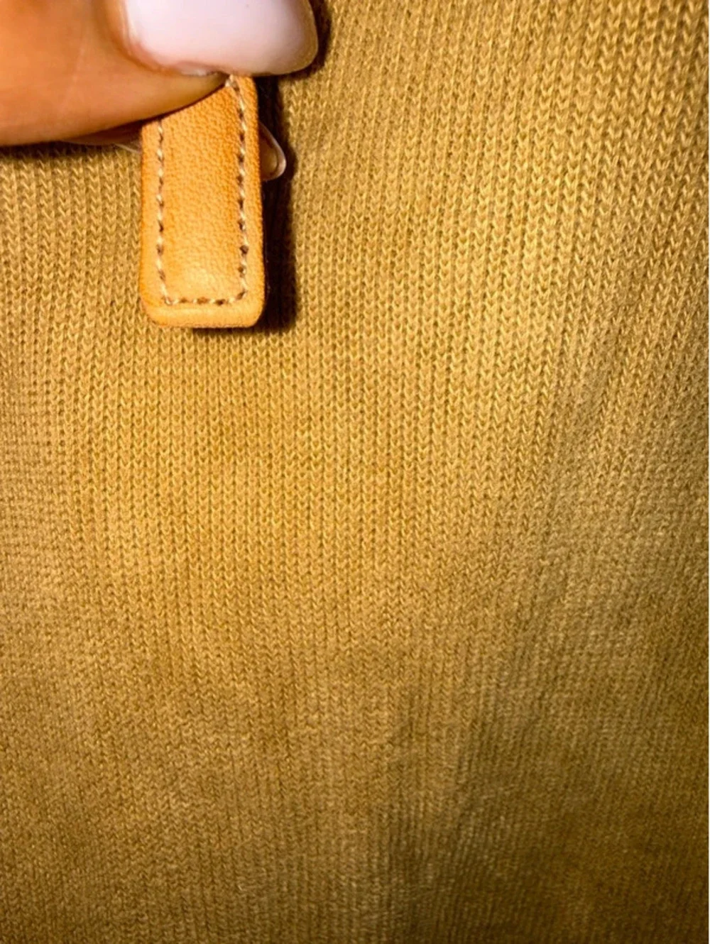 Polo by Ralph Lauren Men’s XXL Quarter-Zip Pullover Tan Camel Green Pony